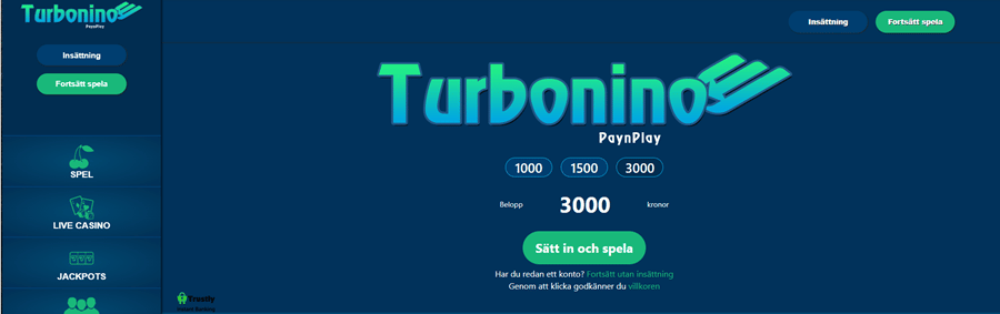 Turbonino hemsida banner