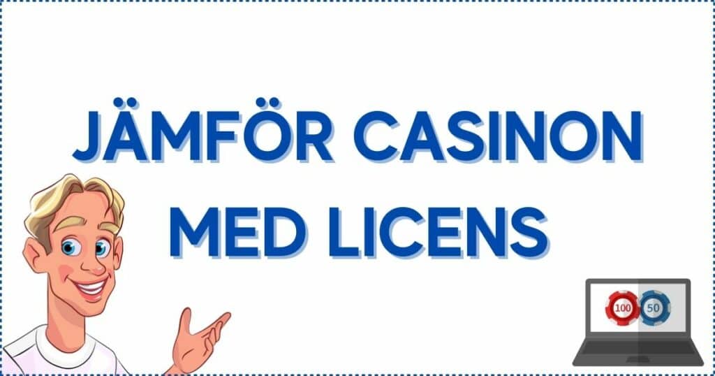 Jämför casinon med svensk licens på bossebonus.